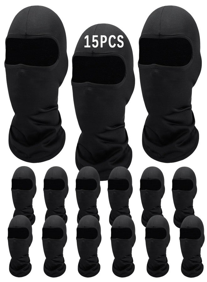 Anpuimult 15 PCS black Ski Mask for Men Balaclava,Summer Cooling Neck Gaiter UV Protector Motorcycle Ski Scarf Men/Women sports mask - Image 1